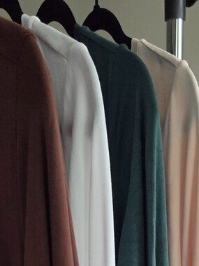 4 rayon swing tops - size L - EUC - soft stretchy lightweight tops